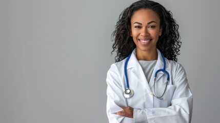 Wall Mural - The smiling female doctor