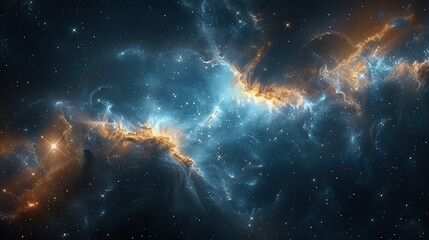 Wall Mural - Celestial Nebulae: A Symphony of Cosmic Dust and Gas