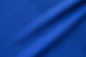 Wall Mural - Blue sports clothing fabric football shirt jersey texture