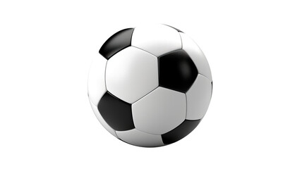 realistic soccer ball isolated on a transparent background, png