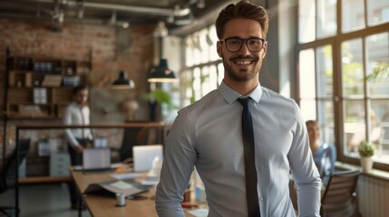 Wall Mural - The smiling office professional