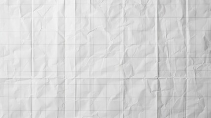 Wall Mural - Crumpled White Grid Paper