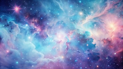 abstract blue and pink galaxy