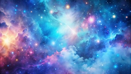 abstract blue and pink galaxy