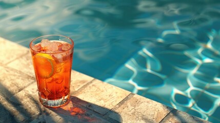 Wall Mural - Poolside Drink