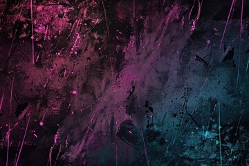 Sticker - Abstract Dark and Moody Color Palette Background with Distress Texture