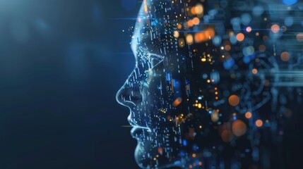 Digital Face Constructed from Abstract Data