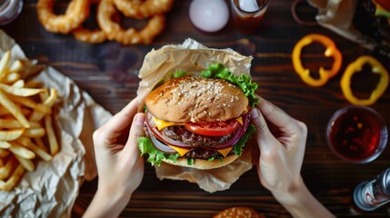 Sticker - The juicy loaded burger