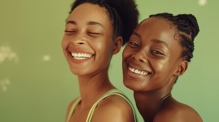 Canvas Print - The happy, smiling women