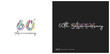 © ajayandzyn@gmail.com - 60th Anniversary Logo Design, Editable Vector Template.