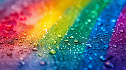 Wall Mural - Vibrant rainbow background, colorful backdrop for design