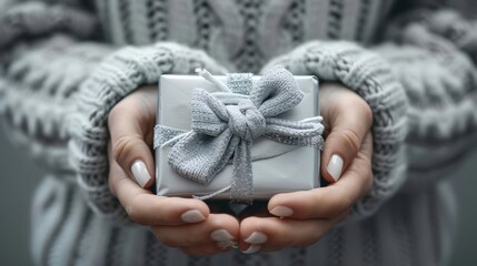 Canvas Print - The Gift in Cozy Sweater