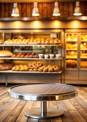 Poster - Cozy bakery with fresh bread and pastries on display.