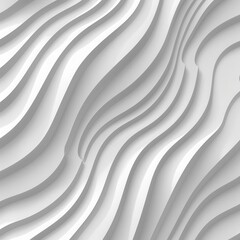 hypnotic white wave pattern flowing curves optical illusion effect minimalist design subtle gradient shadows