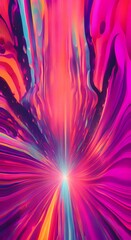 Wall Mural - Vertical 9 16 psychedelic abstract colorful background 4k animation