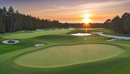 golf course in the summer