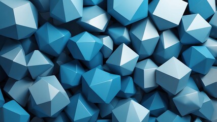 Wall Mural - blue geometric shapes abstract background design