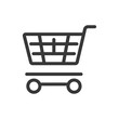 © NikahGeh - Minimalist Line Art Shopping Cart Icon: E-commerce Symbol