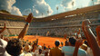 © Sacha - Exciting Tennis Match in a Packed Stadium