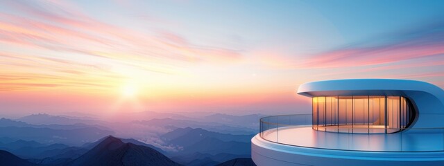 Wall Mural - upper-level observatories capturing celestial phenomena, upper-level observatories, high-altitude as