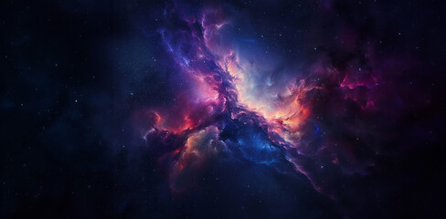 colorful nebula space background