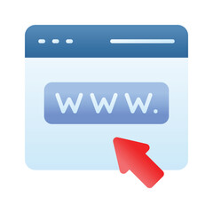 Wall Mural - get this amazing icon of web browser, ready to use vector