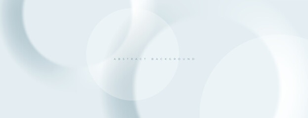 Wall Mural - white abstract circles texture background