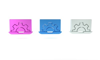 Wall Mural - colorful software, web development, programming concept icon isolated on white background. programmi