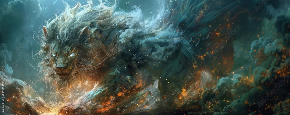 Shape Change Shapeshifter transforming into a mythical beast, illustrating the power ...