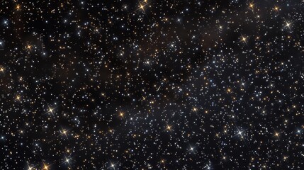 Wall Mural - Starry Night Sky with Twinkling Stars.