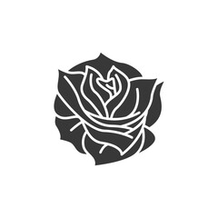 Canvas Print - Rose flower icon design illustration