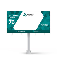 Wall Mural - billboard design, creative background for outdoor advertising, exhibition stand for placing photos a