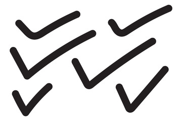 Wall Mural - check mark icon set. check mark icon. tick mark symbol vector