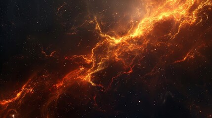 Wall Mural - Cosmic Firestorm.