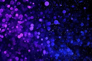 Wall Mural - Abstract Bokeh Background with Purple and Blue Lights