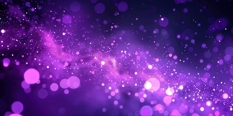 Sticker - Purple Galaxy Background