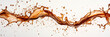 © Liza - abstract brown watery splash on white background