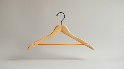 Wall Mural - wooden hanger isolated on white background