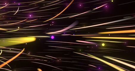 Sticker - light wave background, 3d Rendering, Abstract Background