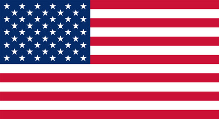 Wall Mural - USA flag icon vector . United States of America flat badge  . Flag of usa vector flat symbol  . USA flag label . American flag icon isolated on transparent background.