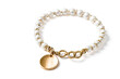 © Rysak - Gold and Pearl Bracelet with Charm