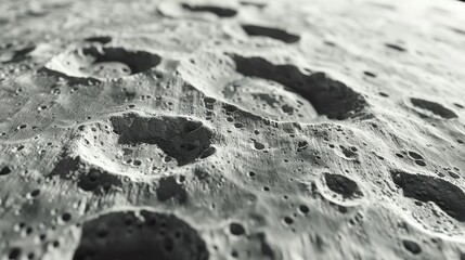 Wall Mural - lunar surface with detailed craters