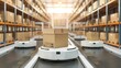 © OZTOCOOL - A robot is moving boxes along a conveyor belt in a warehouse