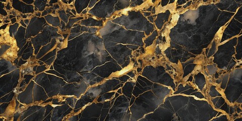 Wall Mural - Black and Gold Marble Texture, Abstract, Elegant, Luxurious, Design , marble , texture