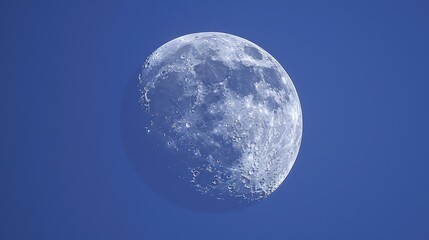 Wall Mural - half moon high in the night sky