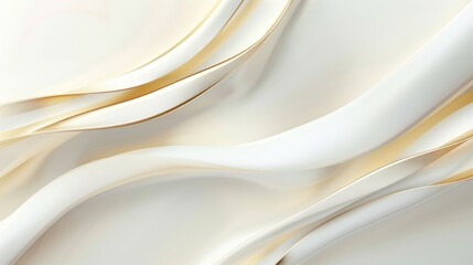 Sticker - Minimalistic and sleek white silk texture with elegant golden details, perfect for background applications