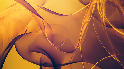 Wall Mural - Fluid Amber Dreamscape