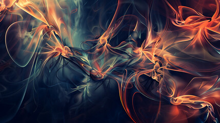 Wall Mural - Ethereal Flame Symphony