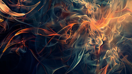 Wall Mural - Ethereal Flame Symphony