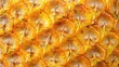 © Joyce - Fresh pineapple skin closeup macro view seamless pattern background